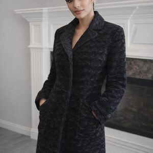 Chic Black Tailored Velvet Jacket By STATIC. Made In Russia